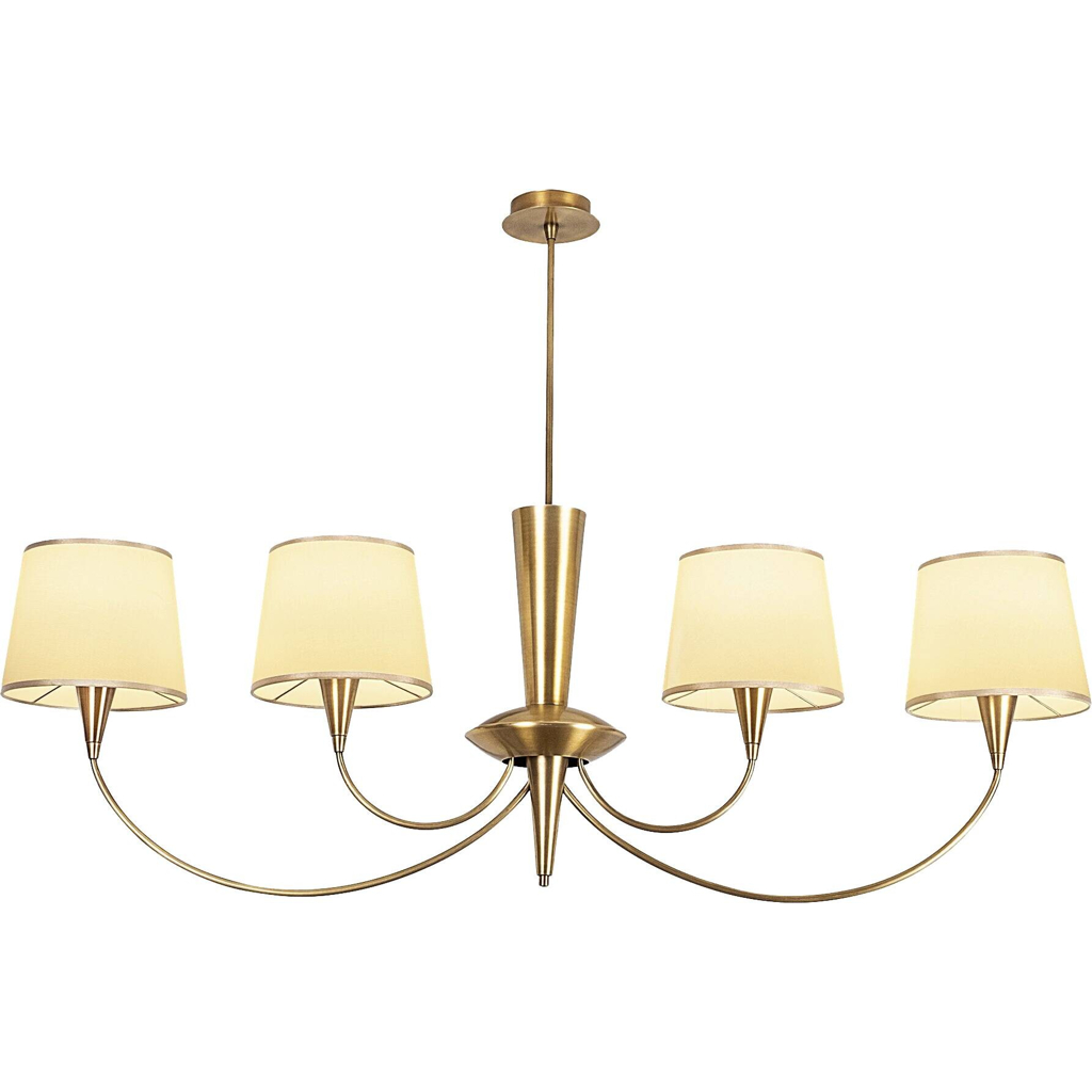 Opviq Pendelleuchte Pardo-3021 Stoff B/H/T/L: ca. 118x83x20x118 cm E27 4 Brennstellen