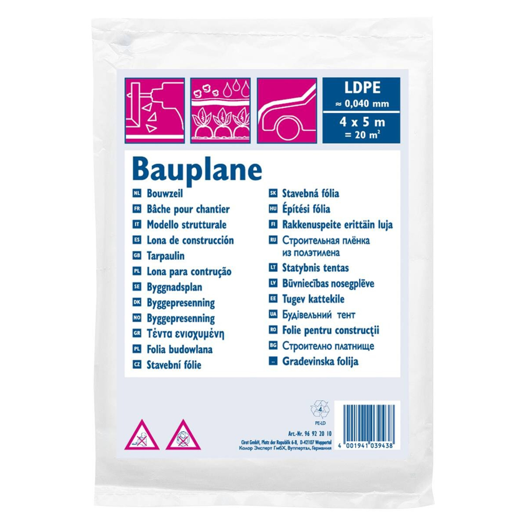 Bauplane B/L: ca. 400x500 cm