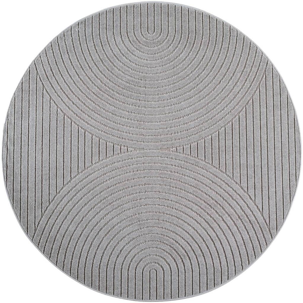 Ayyildiz Flachwebteppich NOVA silber D: ca. 80 cm