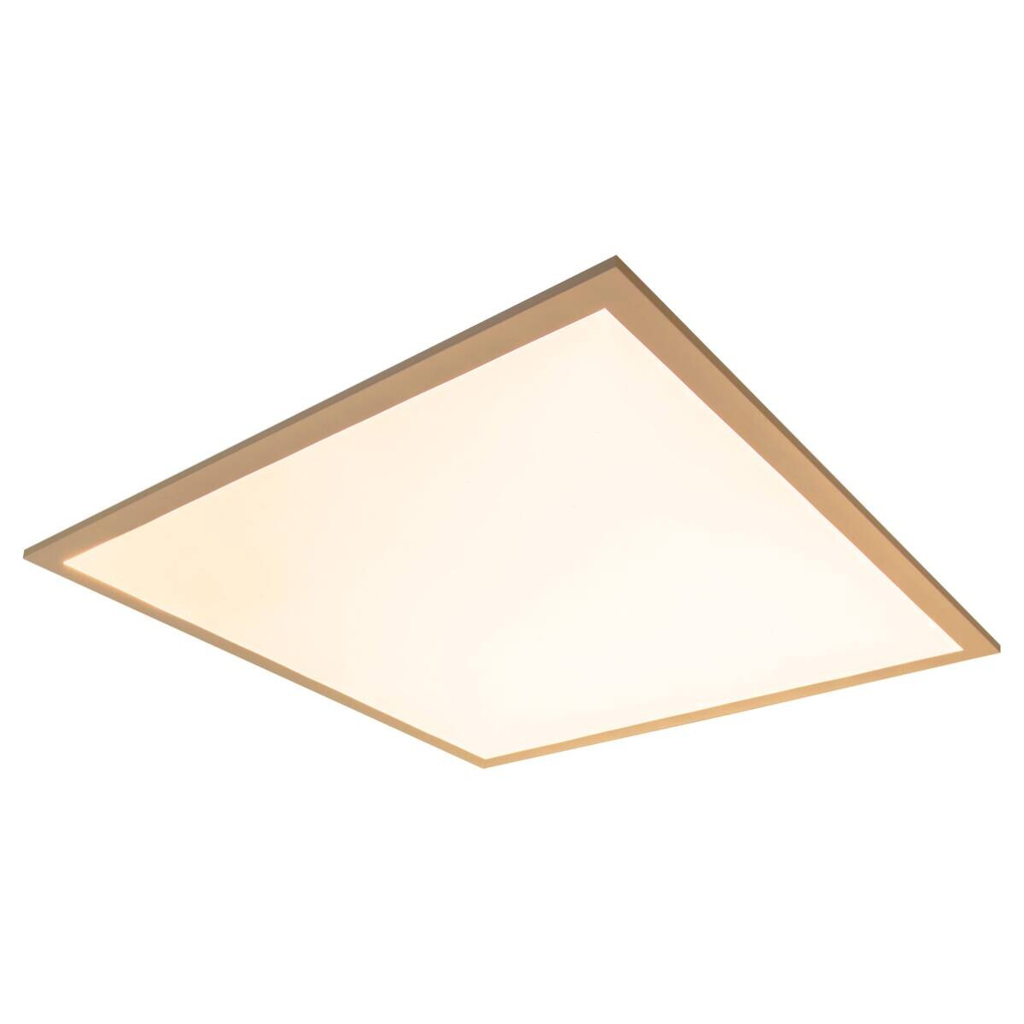 Näve Leuchten LED-Deckenpanel weiß Metall Kunststoff B/H/T: ca. 59,5x6x59,5 cm
