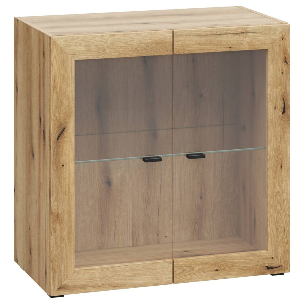 Vitrine System 64 Eiche Evoke Oak Nachbildung B/H/T: ca. 64x64x35 cm