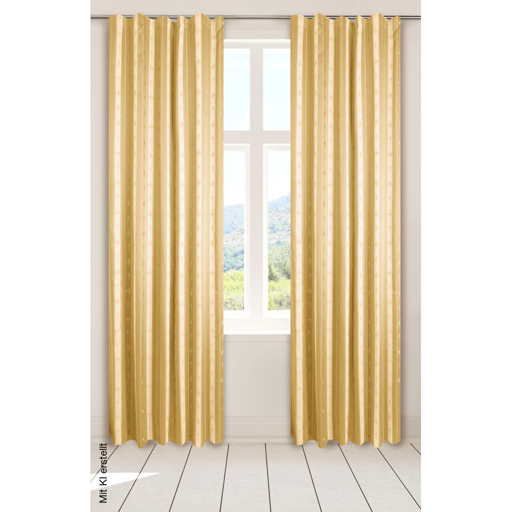 POCOline Dekovorhang Classic natur B/L: ca. 140x245 cm