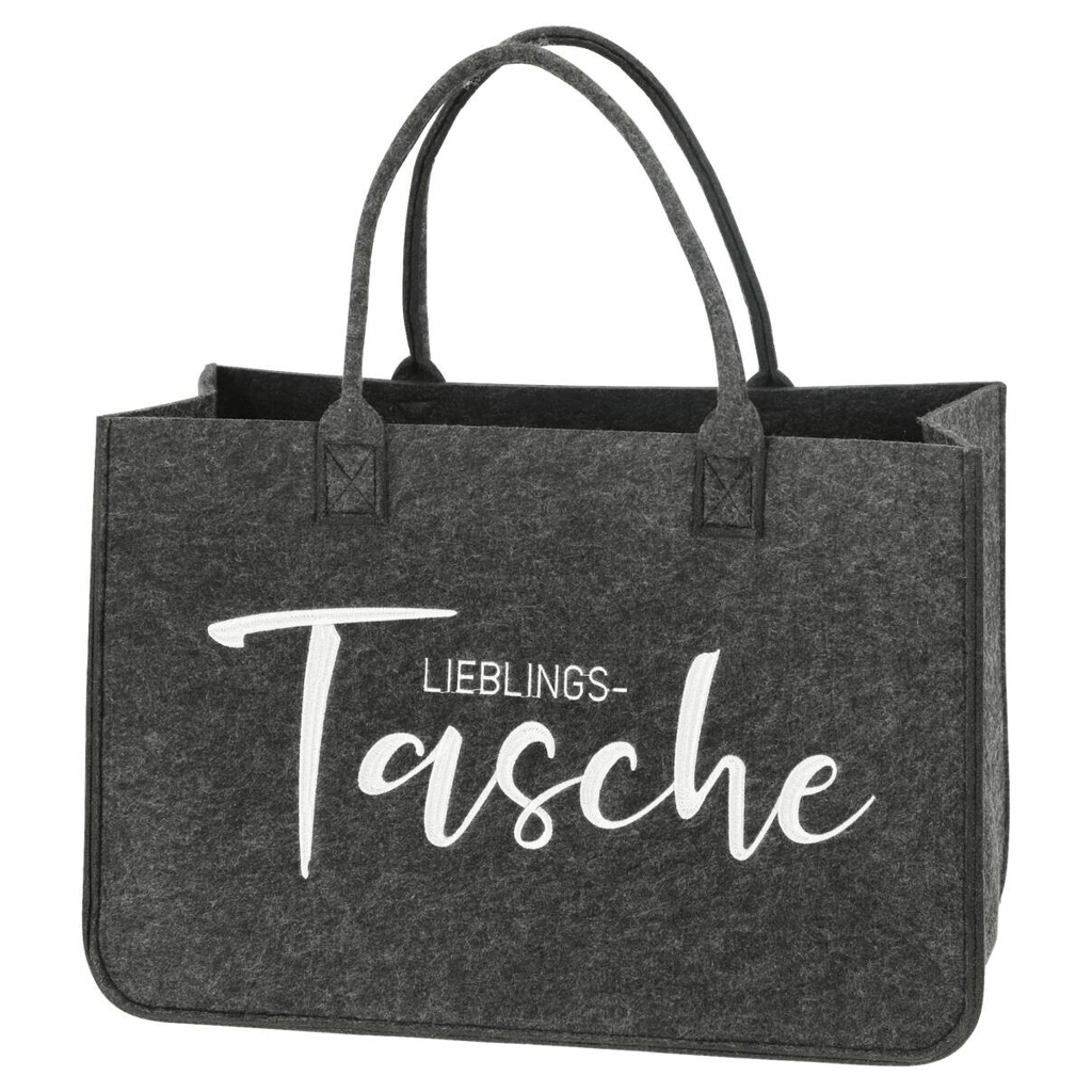 Tasche anthrazit Filz B/H/L: ca. 49x27x34 cm