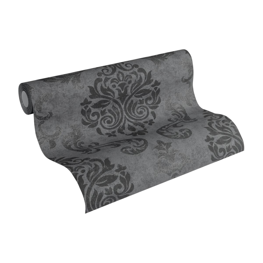 A.S.Creation Vliestapete Memory 3 Barock schwarz B/L: ca. 53x1005 cm