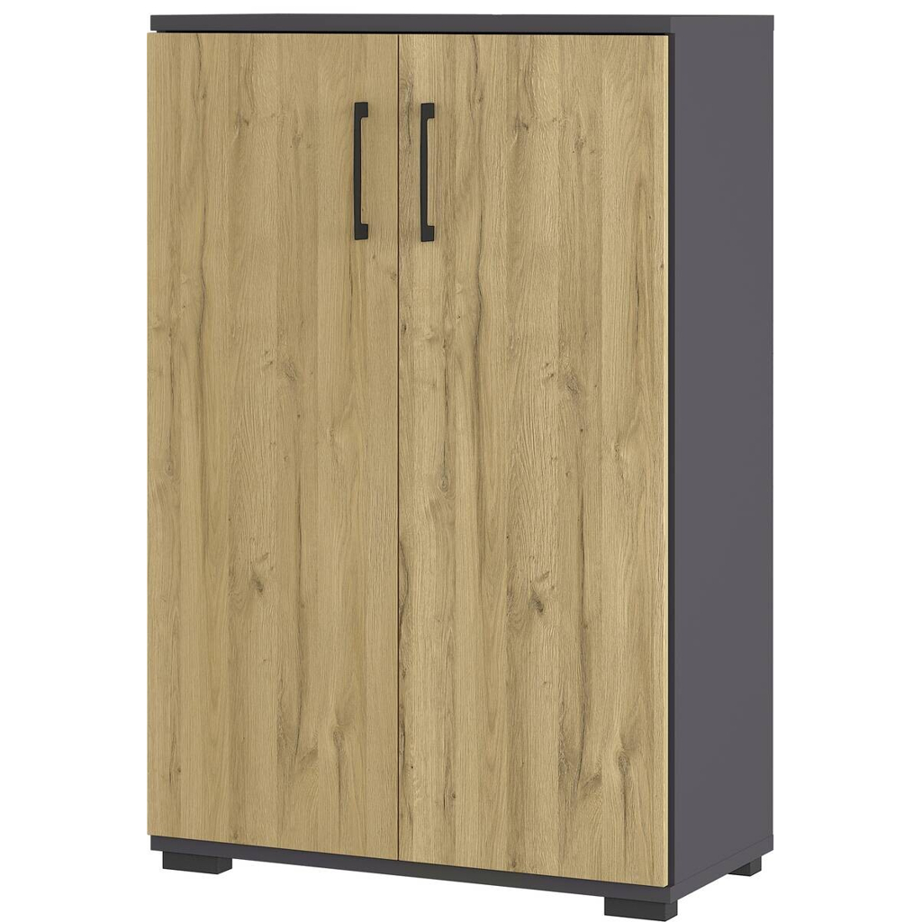 Aktenschrank 4247-564 Eiche Grand-Son Nachbildung Graphit B/H/T: ca. 80x123x40 cm