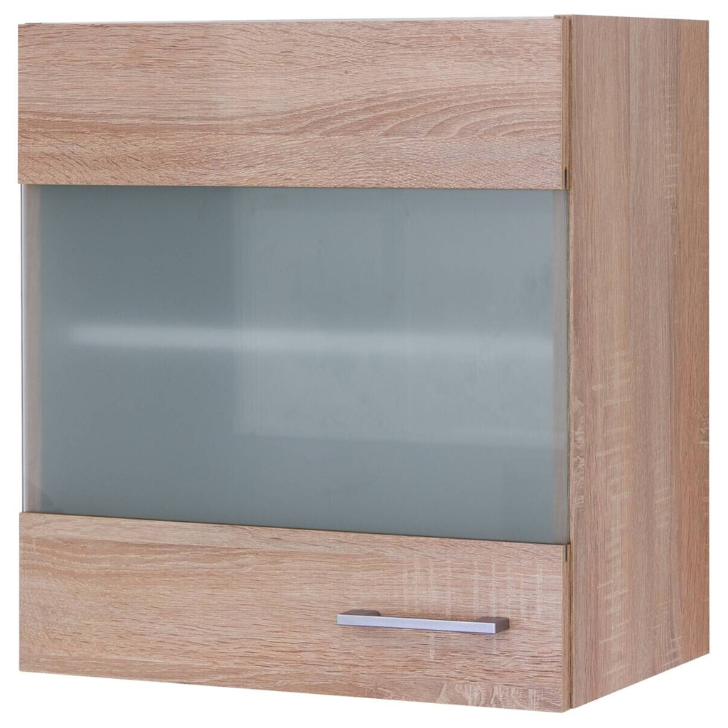 Glashängeschrank Samoa weiß Eiche Nachbildung B/H/T: ca. 50x54,8x32 cm