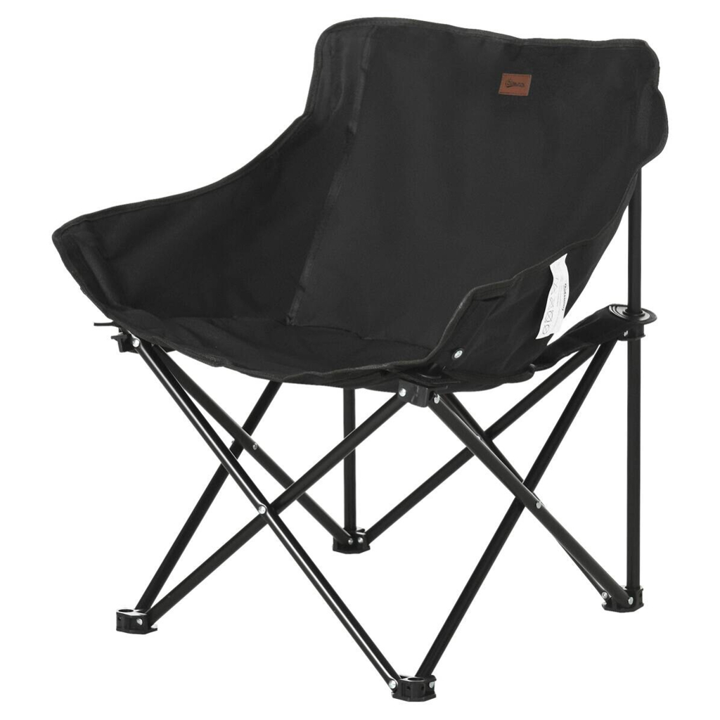 Outsunny Campingstuhl schwarz Stahl B/H/L: ca. 54x66x61 cm