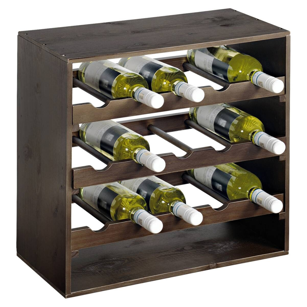 Kesper Weinregal stapelbar natur Kiefer B/H/T: ca. 50x50x25 cm