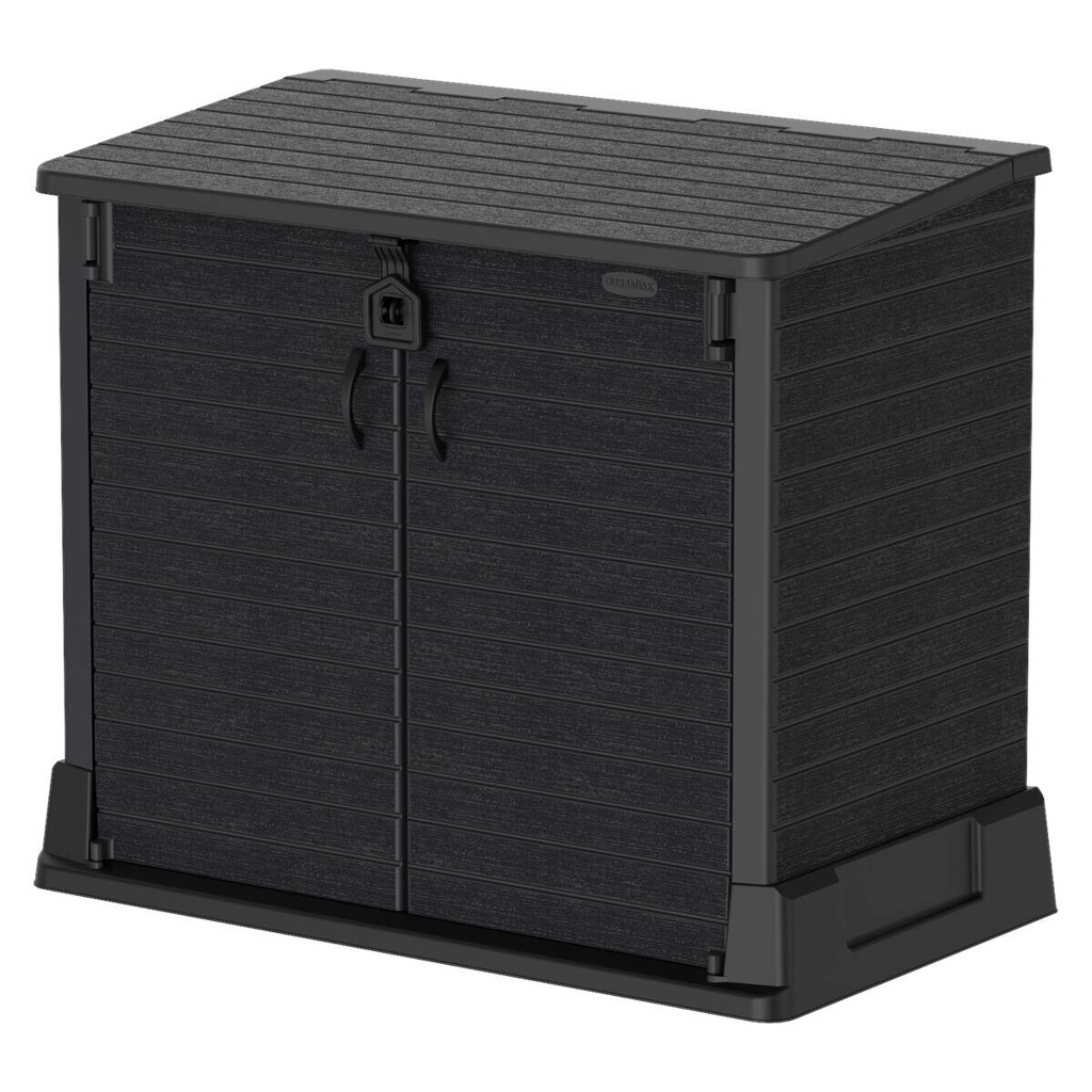 VCM Mülltonnenbox 2er StoreAway grau Kunststoff B/H/L: ca. 130x110x474 cm