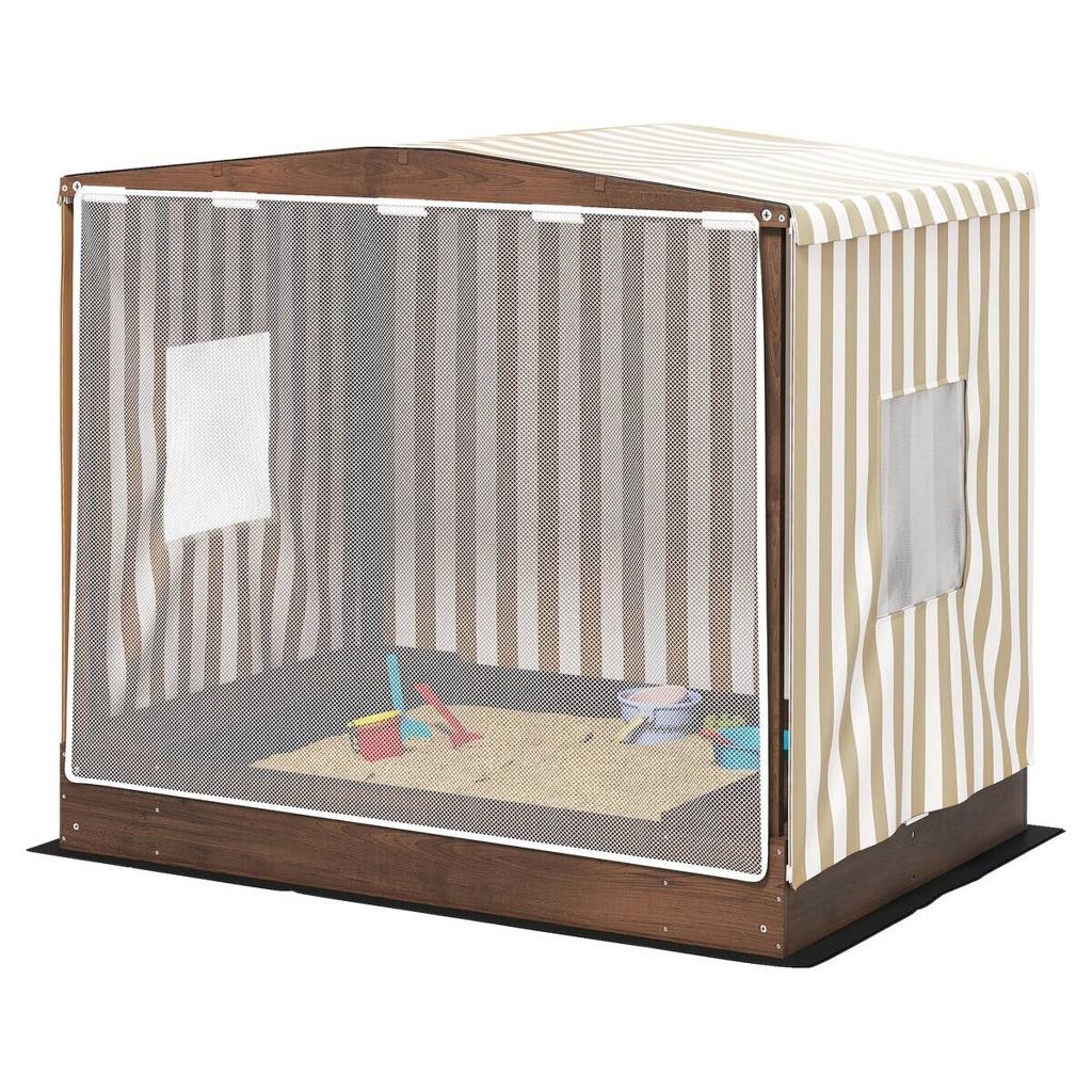 AIYAPLAY Sandkasten braun B/H/L: ca. 101,5x131x142 cm
