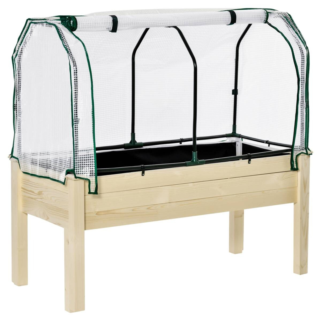 Hochbeet natur Holz B/H/L: ca. 55x117x121 cm