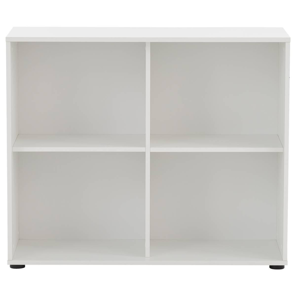 Regal Serie 400 perlweiß Optik B/H/T: ca. 100x83,6x41 cm