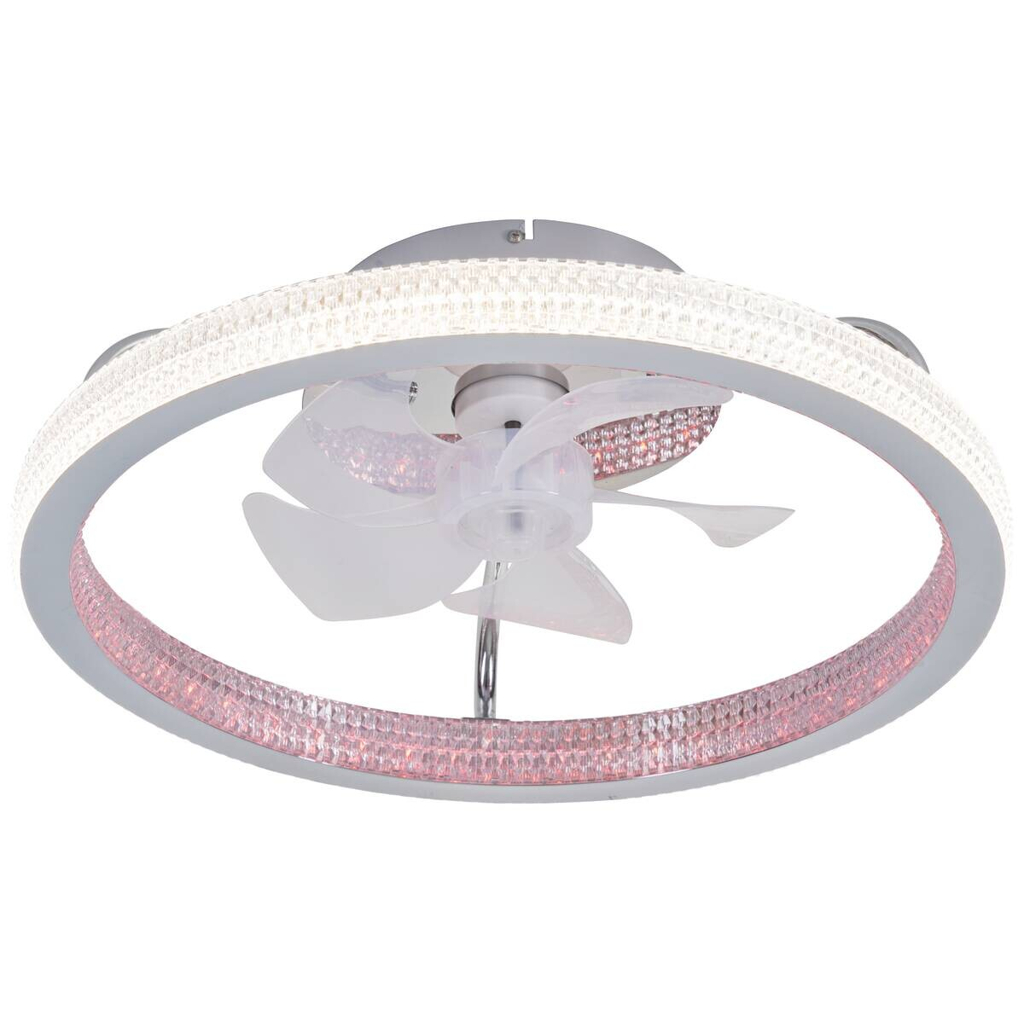 POCOline LED-Deckenventialor Eliana silber H/D: ca. 16x50 cm