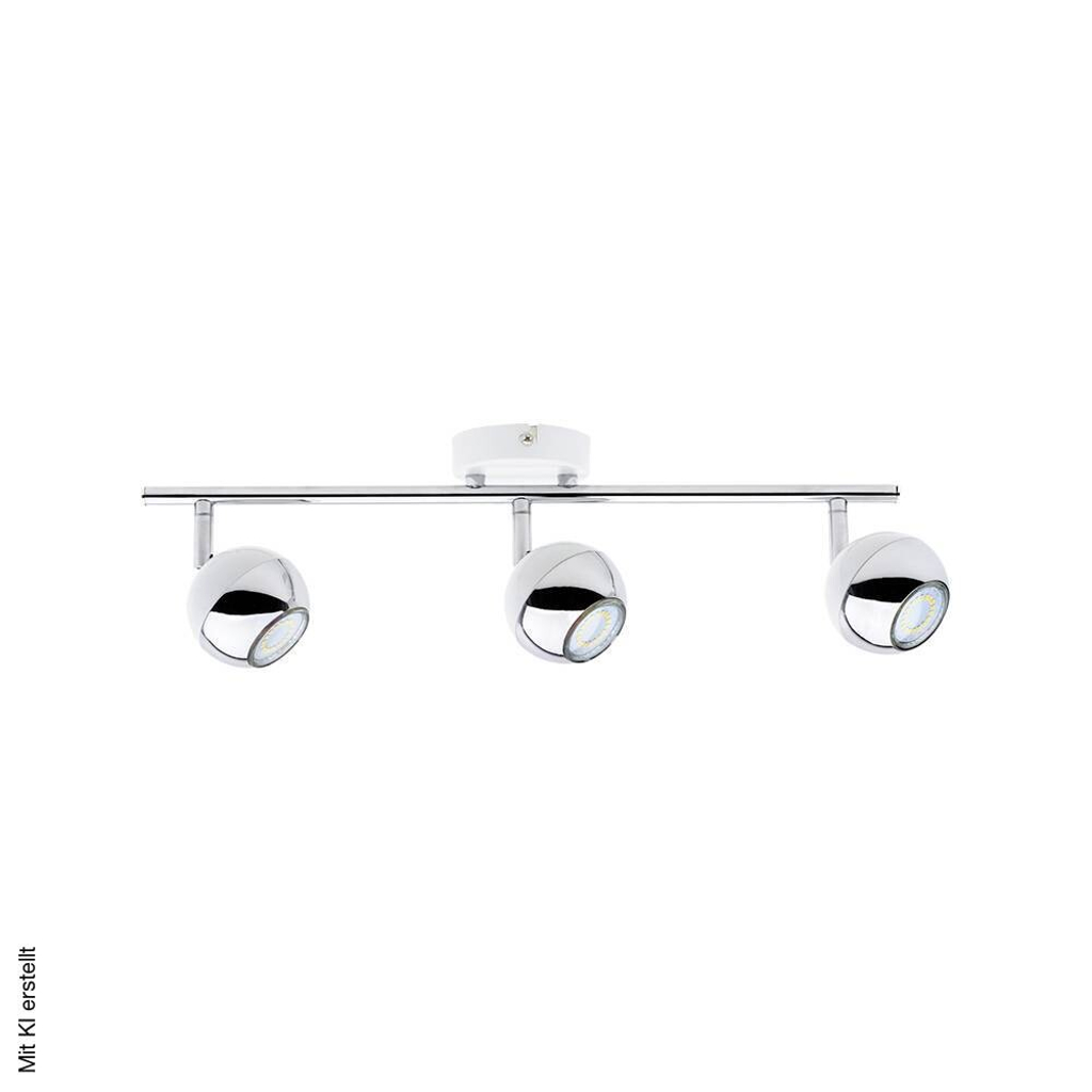 SPOT Light Spotbalken Bianca weiß Chrom Metall B/H/T: ca. 48x16x8 cm GU10 3 Brennstellen