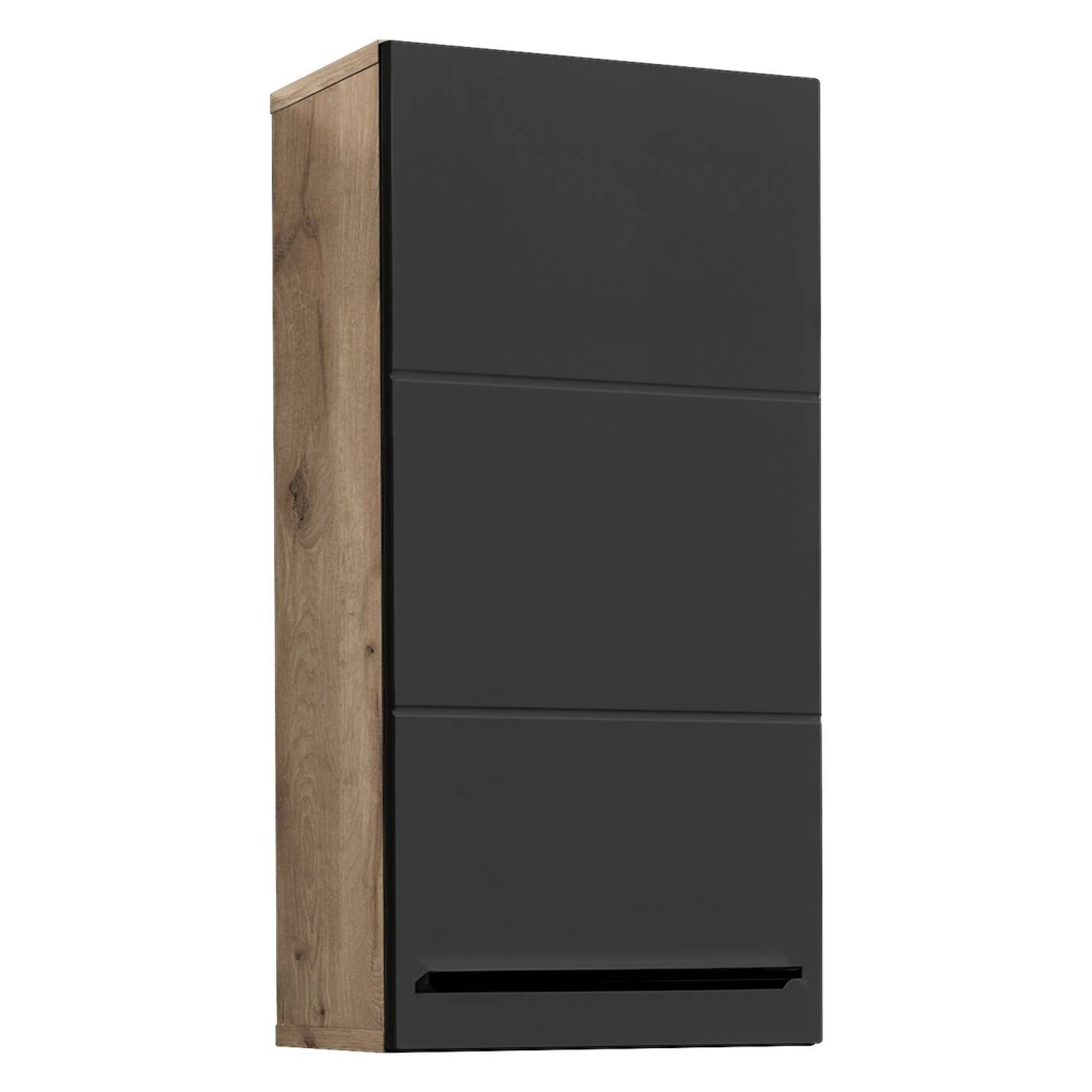 Hängeschrank Vista Oak Eiche Viking Nachbildung schwarz matt B/H/T: ca. 34x70x23 cm
