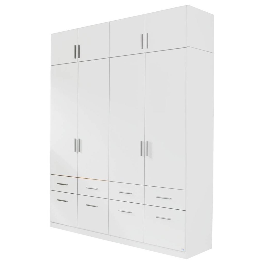Kleiderschrank Celle weiß B/H/T: ca. 181x197x54 cm
