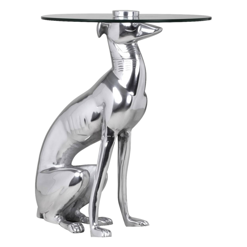 Beistelltisch silber Aluminium B/H/T: ca. 40x50x40 cm