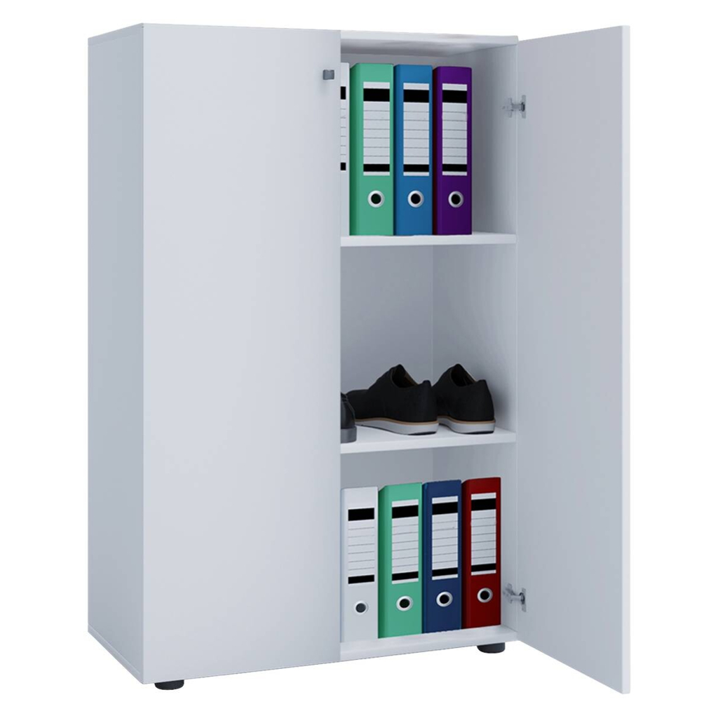 Büroschrank Lona XL weiß B/H/T: ca. 70x110x39 cm