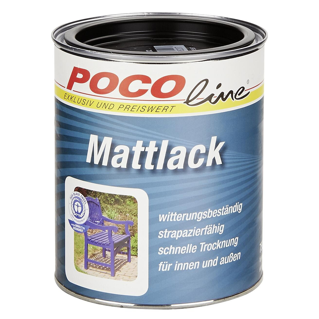 POCOline Acyl Buntlack tiefschwarz seidenmatt ca. 0,75 l