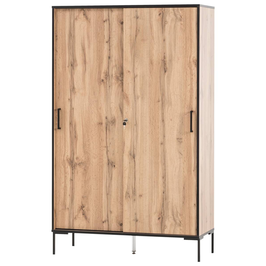 Hochschrank Serie 2000 Eiche Landhaus Nachbildung B/H/T: ca. 100,1x163,8x41 cm