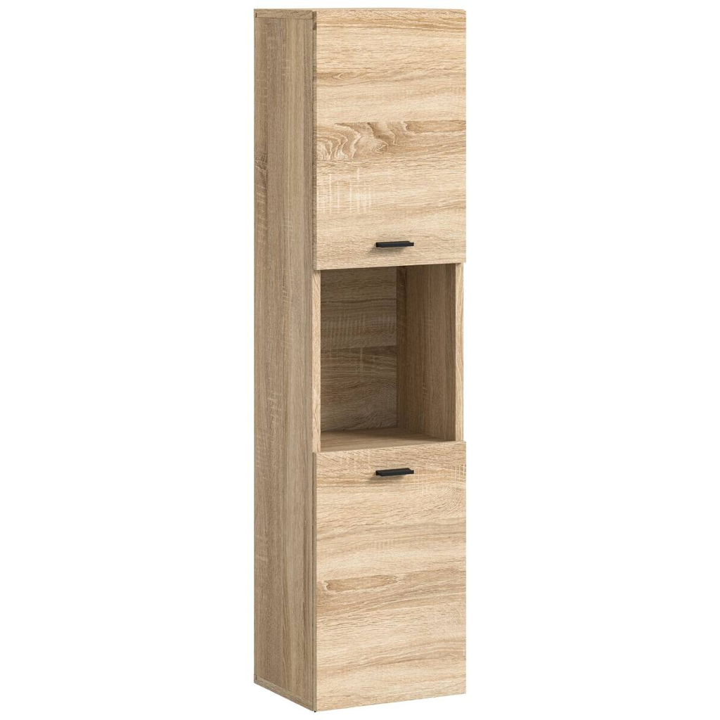 Badhochschrank BOSTON Eiche Sonoma Nachbildung B/H/T: ca. 30x125x29 cm
