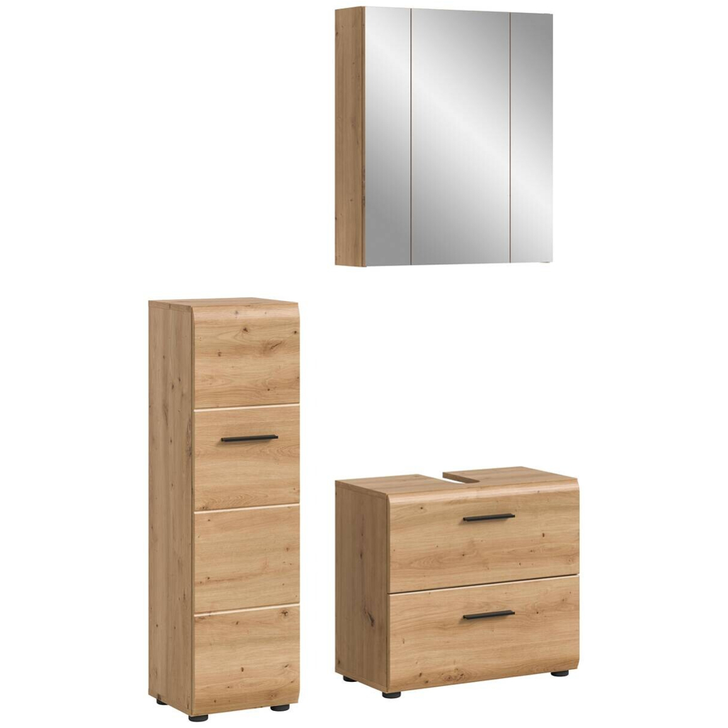 Badezimmer-Set Ice Artisan Oak Nachbildung B/H/T: ca. 105x185x30 cm