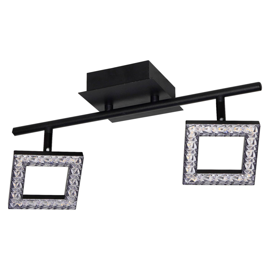POCOline LED-Spot 2-flg. Kalea mattschwarz Acryl B/H/T: ca. 40x12x13 cm 2 Brennstellen