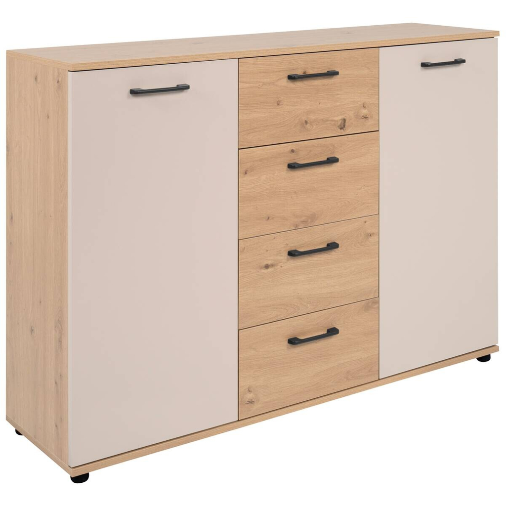 Kommode Kerry 01C Eiche Artisan Nachbildung Kaschmir B/H/T: ca. 120x85x35 cm