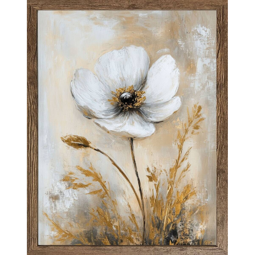 Gerahmtes Bild Blume B/H: ca. 50x40 cm