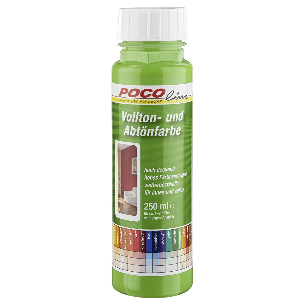 POCOline Vollton- und Abtönfarbe wiesengrün ca. 0,25 l