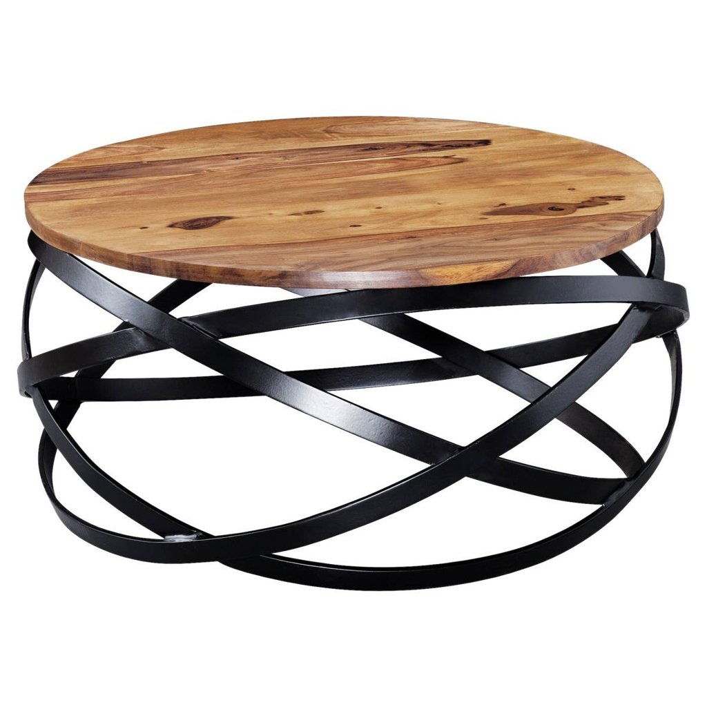 Couchtisch natur schwarz lackiert B/H/T: ca. 60x30x60 cm