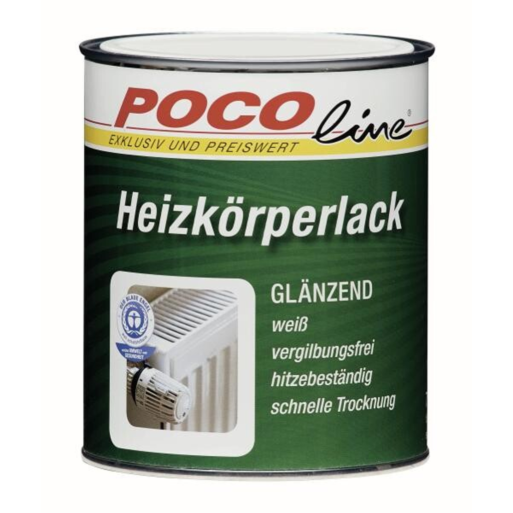 POCOline Acryl Heizkörperlack weiß glänzend ca. 0,75 l