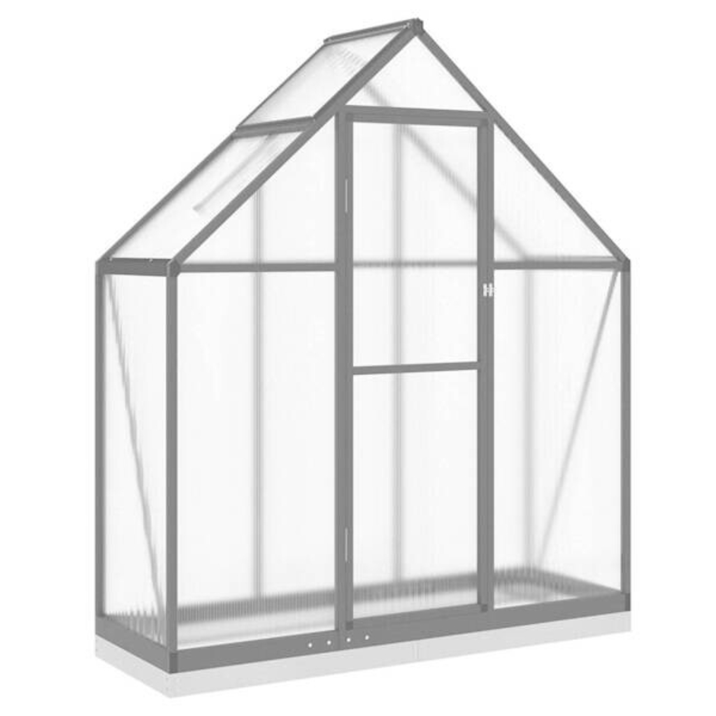 Gewächshaus anthrazit B/H/L: ca. 58x202x169 cm