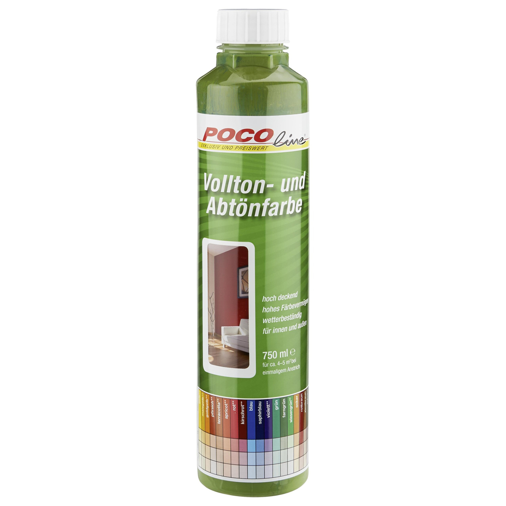 POCOline Vollton- und Abtönfarbe farngrün ca. 0,75 l