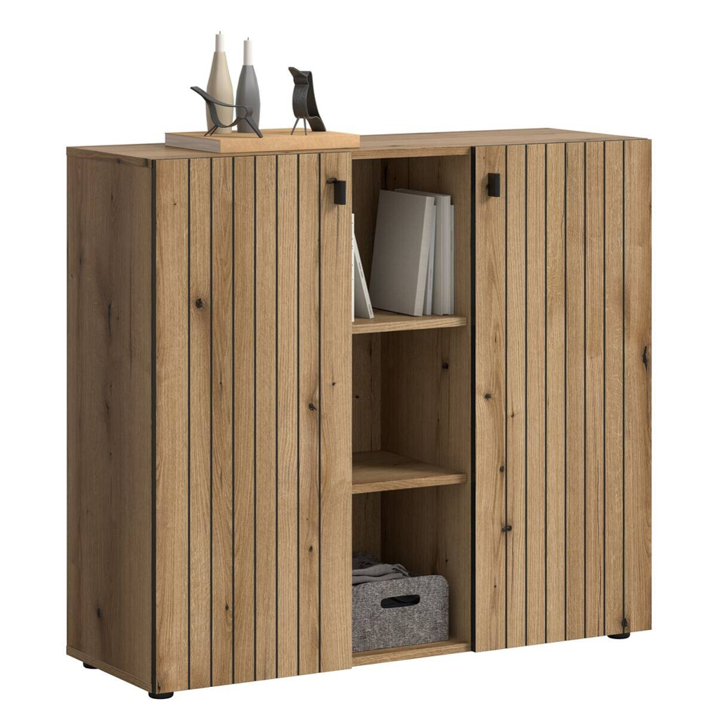 Schuhkommode STATION Evoke Oak Nachbildung B/H/T: ca. 106x96x37 cm