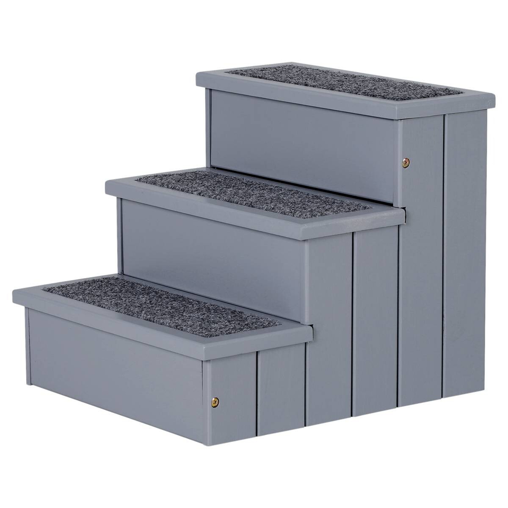PawHut Haustiertreppe grau Kiefer