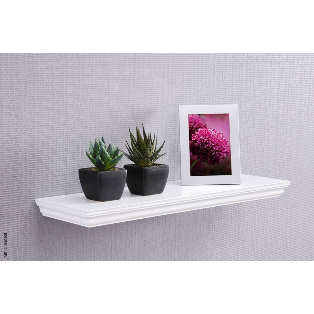 Wandboard Landwood 60 weiß B/T/S: ca. 60x19,5x3,8 cm