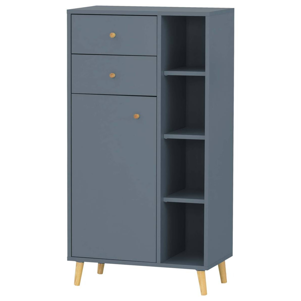Midischrank Bjarne Fjordblau B/H/T: ca. 60,2x113,4x33 cm