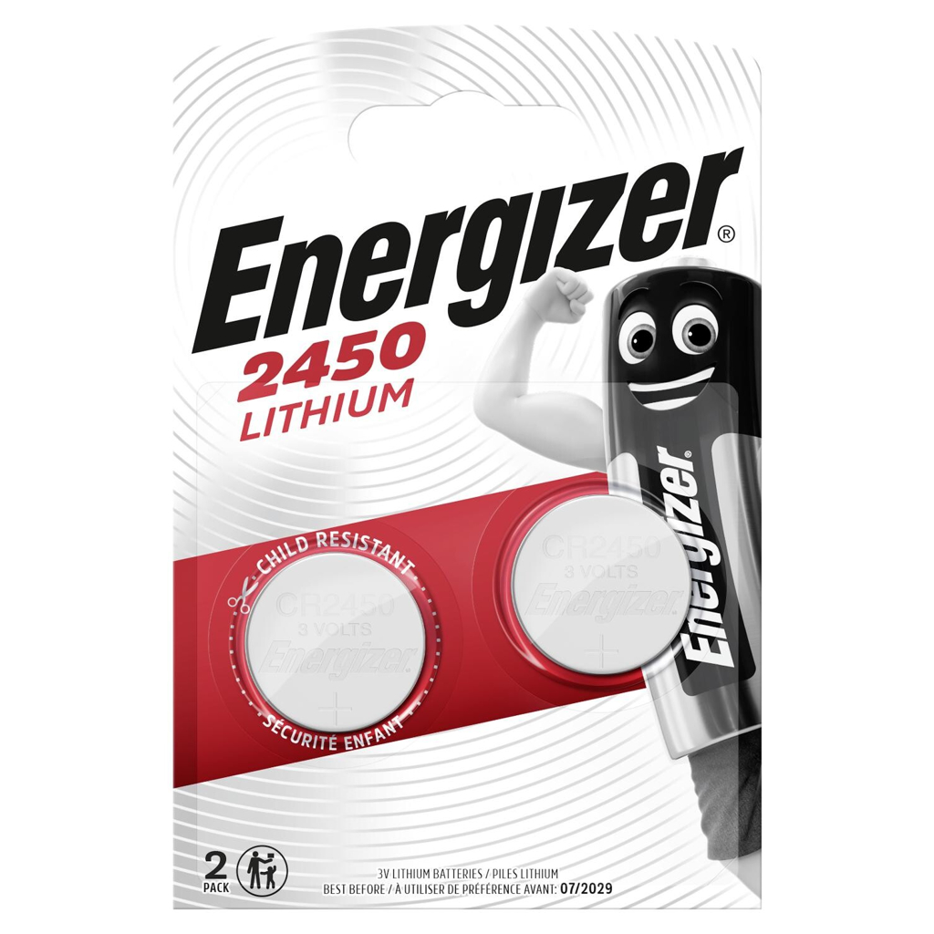 Energizer Knopfzelle Lithium CR2450 2er Pack