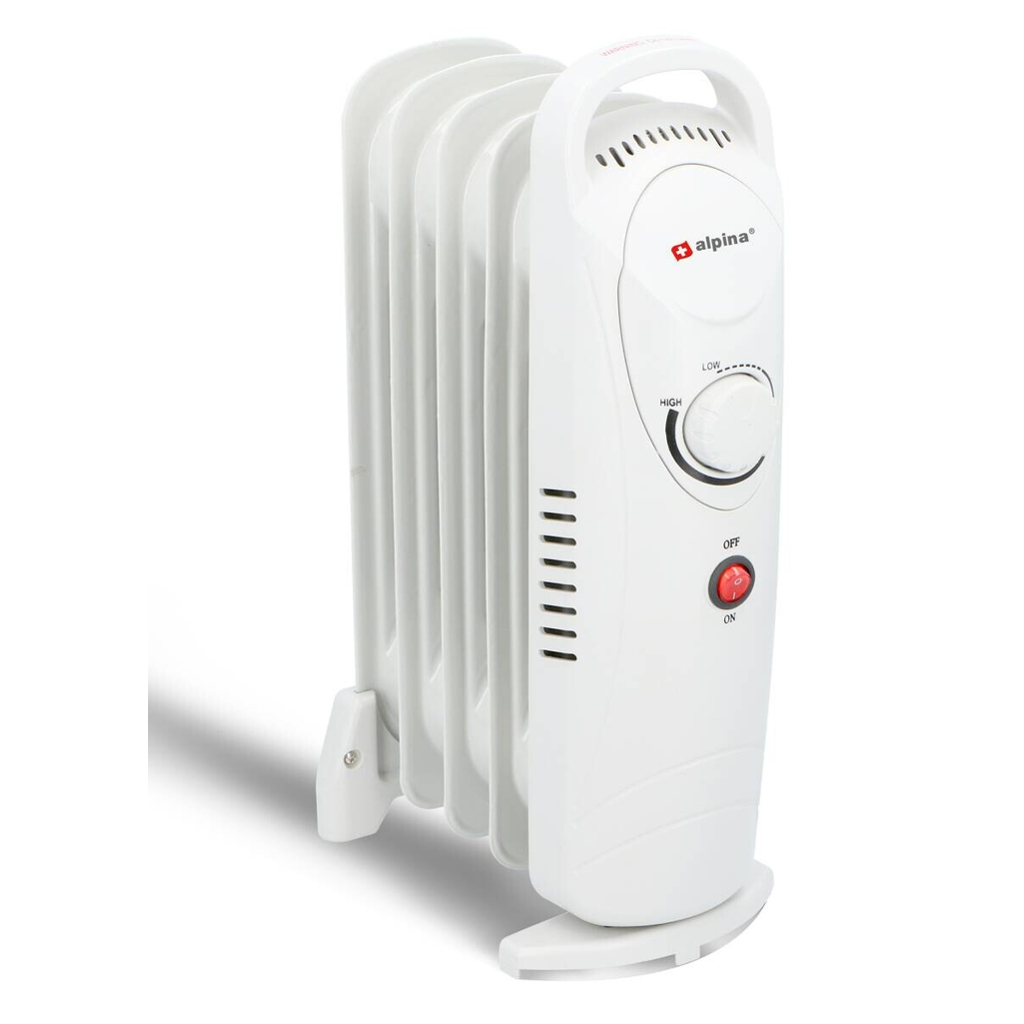 Ölradiator weiß Metall B/H/T: ca. 23x38x13,5 cm ca. 650 W