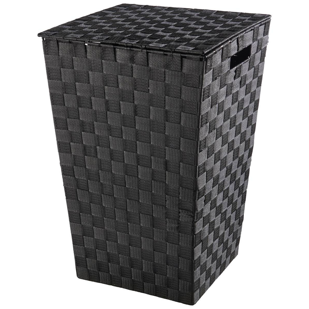 POCOline Wäschekorb schwarz Nylon B/H/L: ca. 31,5x52x33 cm