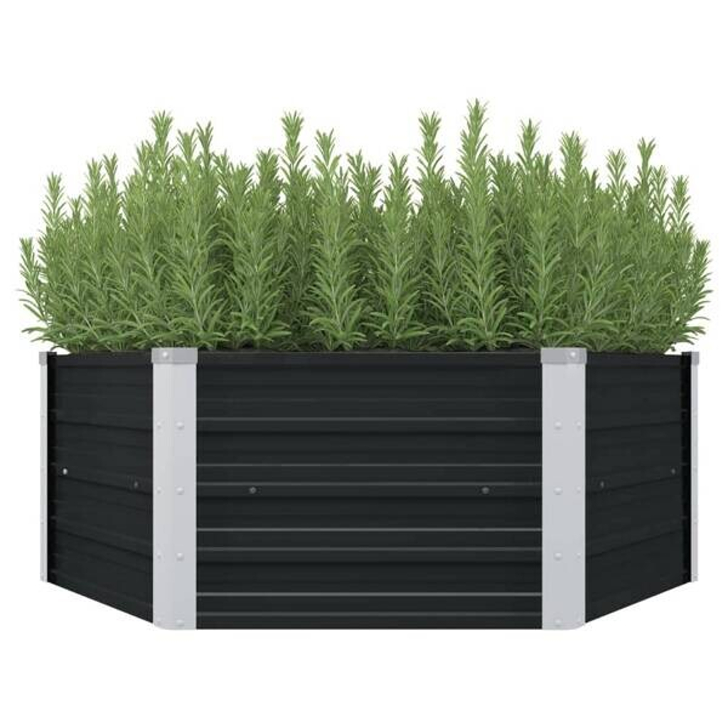 Hochbeet anthrazit Stahl B/H/L: ca. 129x45x129 cm