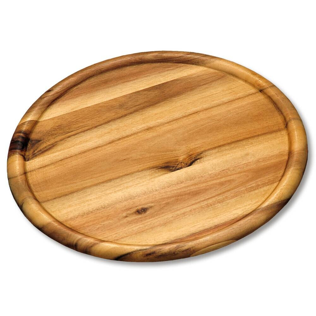 Kesper Pizzateller natur Akazie B/H/L: ca. 32x32x2 cm