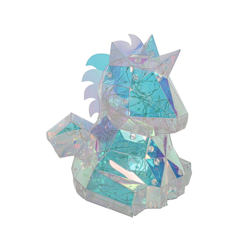 Nolo LED-Dekoleuchte Drache transparent pearl B/H/L: ca. 18,5x14x12 cm