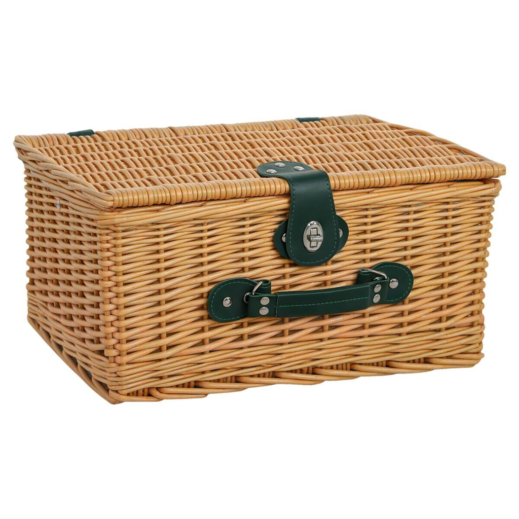 Outsunny Picknickkorb braun Weide B/H/L: ca. 30x20x40 cm