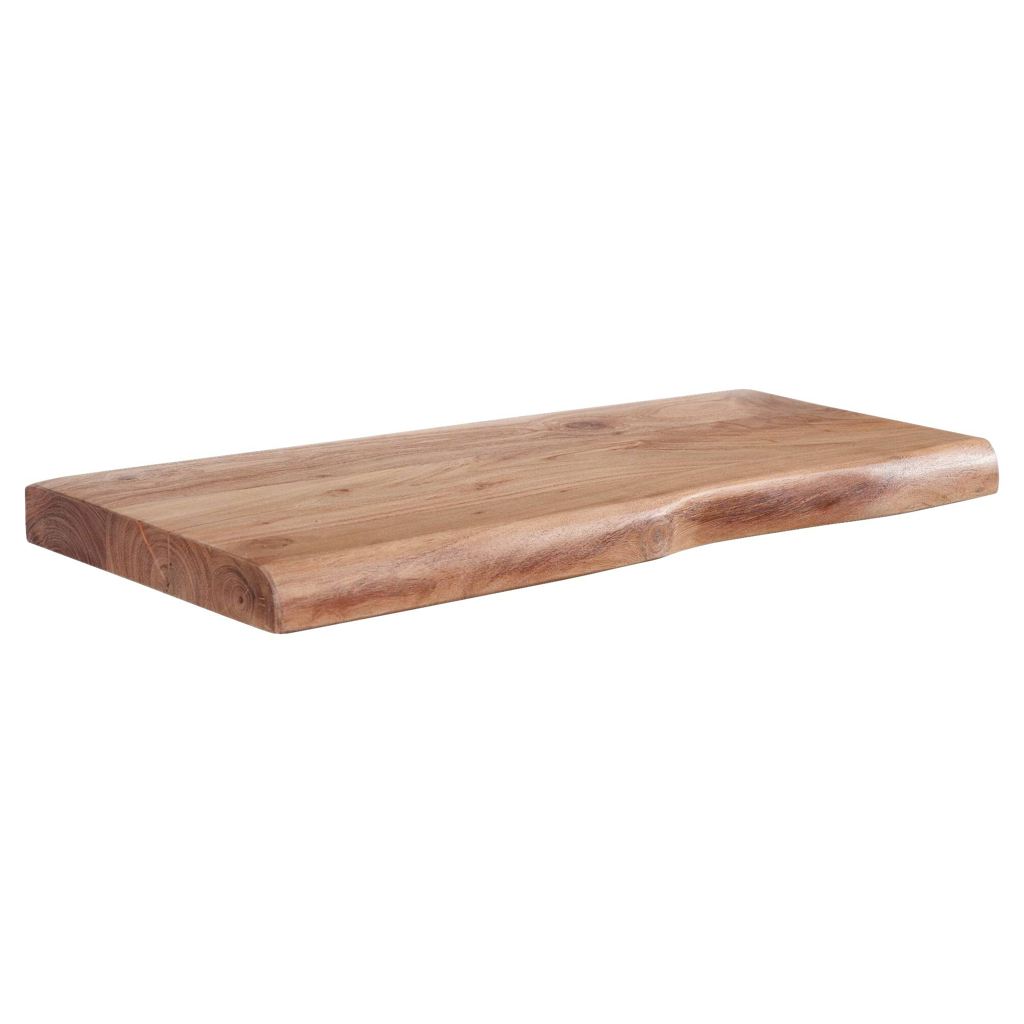 Wandregal braun Holz B/H/T: ca. 60x4x26 cm