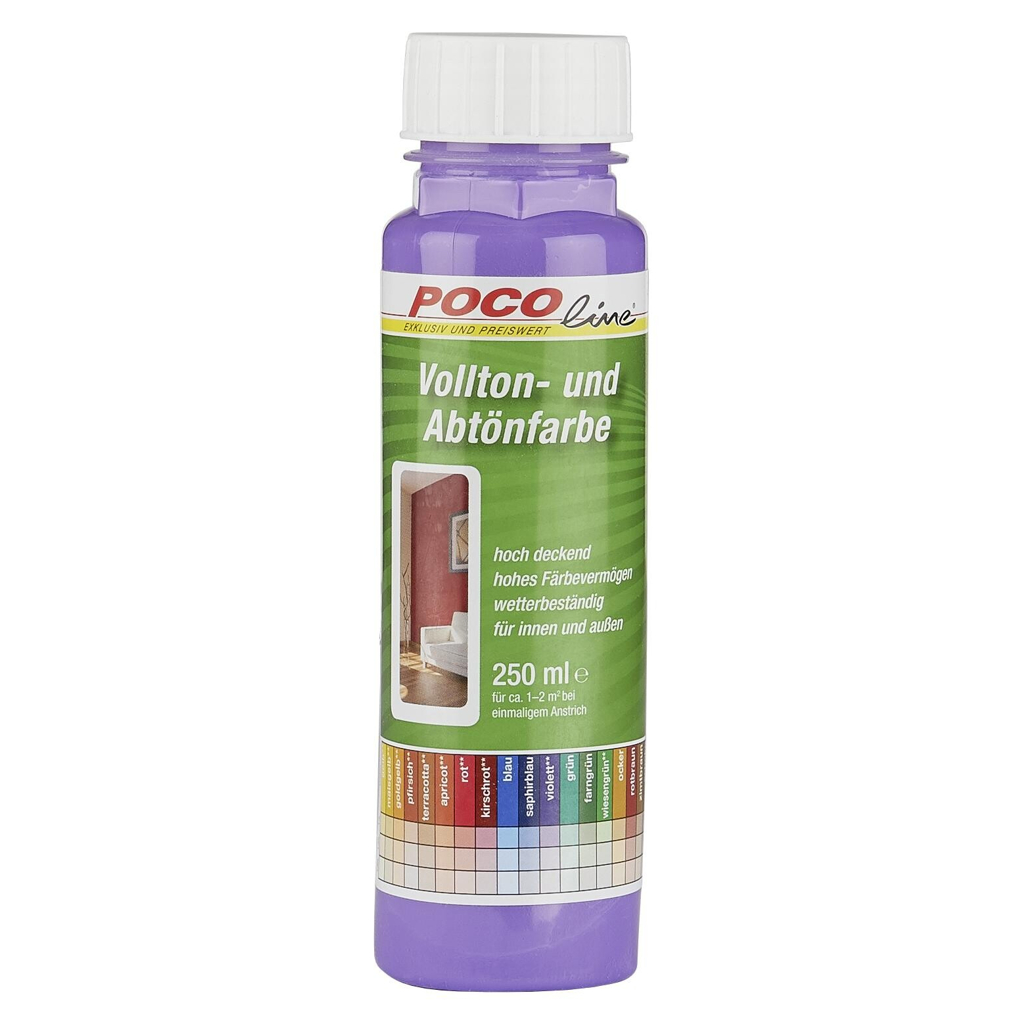 POCOline Vollton- und Abtönfarbe violett ca. 0,25 l