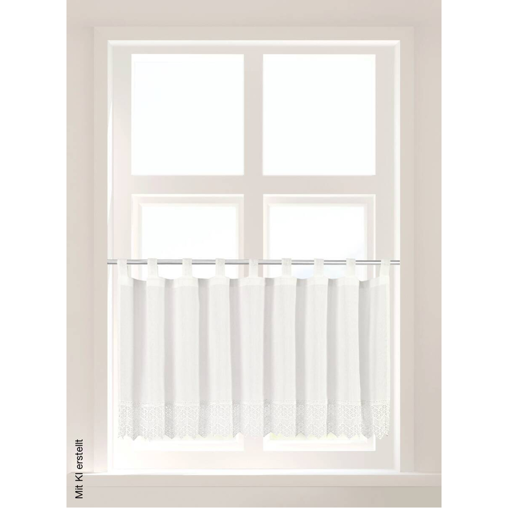 POCOline Scheibengardine Heidi offwhite B/L: ca. 50x140 cm