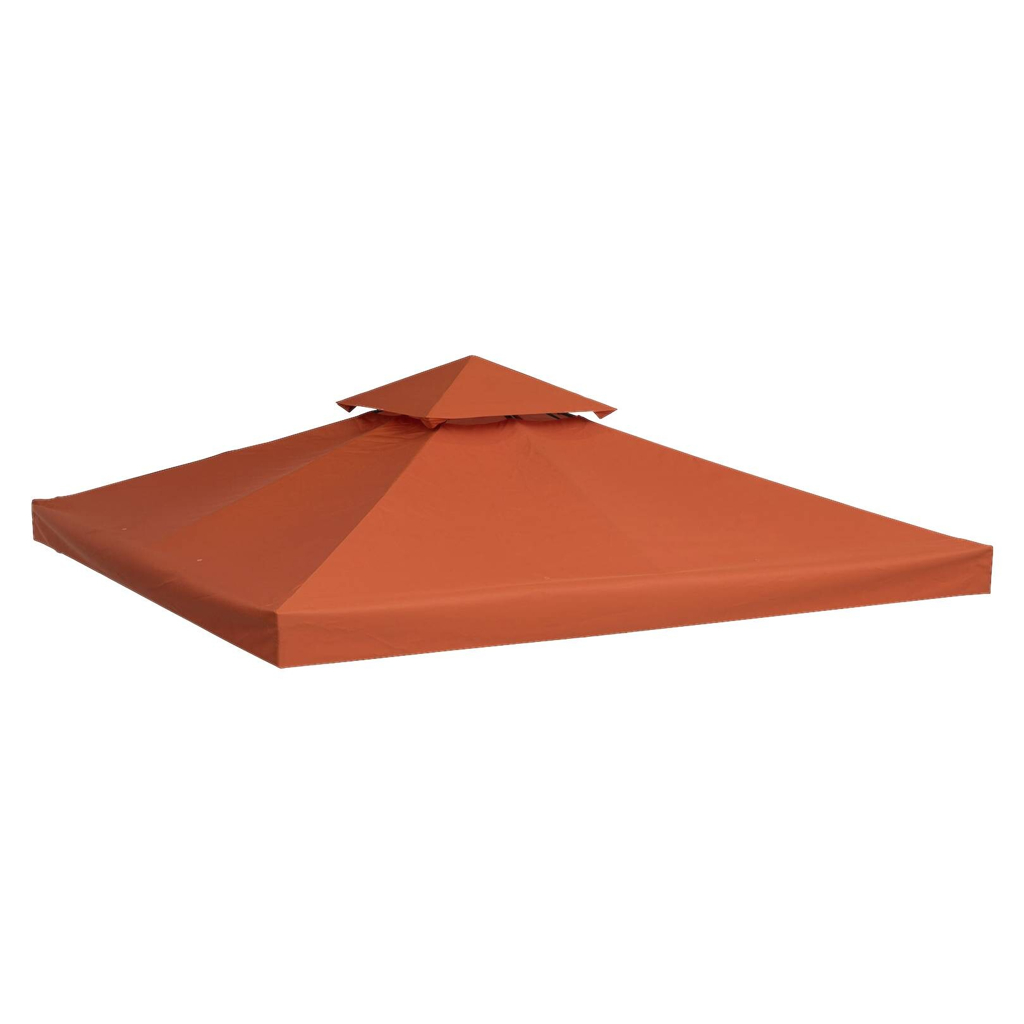Outsunny Ersatzdach terra Polyester-Mischgewebe B/L: ca. 300x300 cm