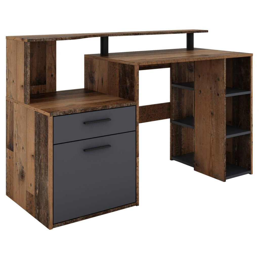 Schreibtisch LOUIS anthrazit B/H/T: ca. 140x89x55 cm